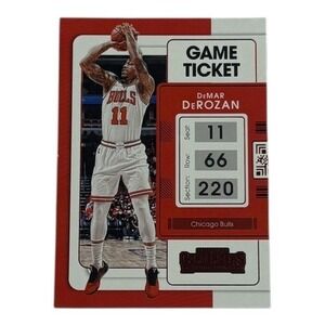 2021-22 Panini Contenders Basketball DeMar DeRozan Chicago Bulls Game Ticket